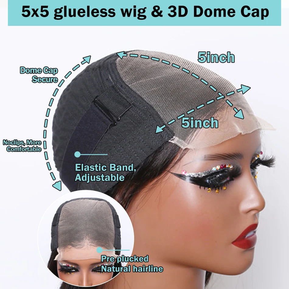 Body Wave Human Hair Wigs 5x5 Glueless Preplucked Human Wigs Ready To Go 30 40 Inch Brazilian Lace Frontal Wig