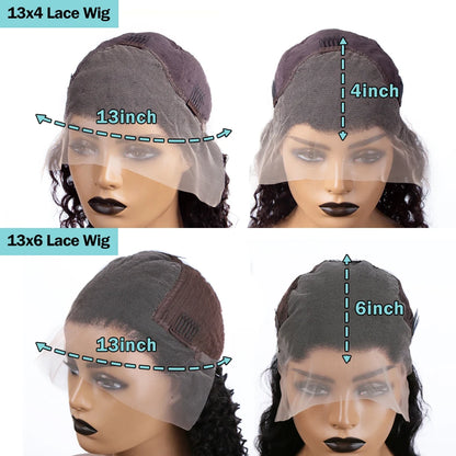 Bone Straight Transparent 13x6 Lace Frontal Human Hair Wigs 250 Density Brazilian Remy 13x4 Lace Front Wig For Women